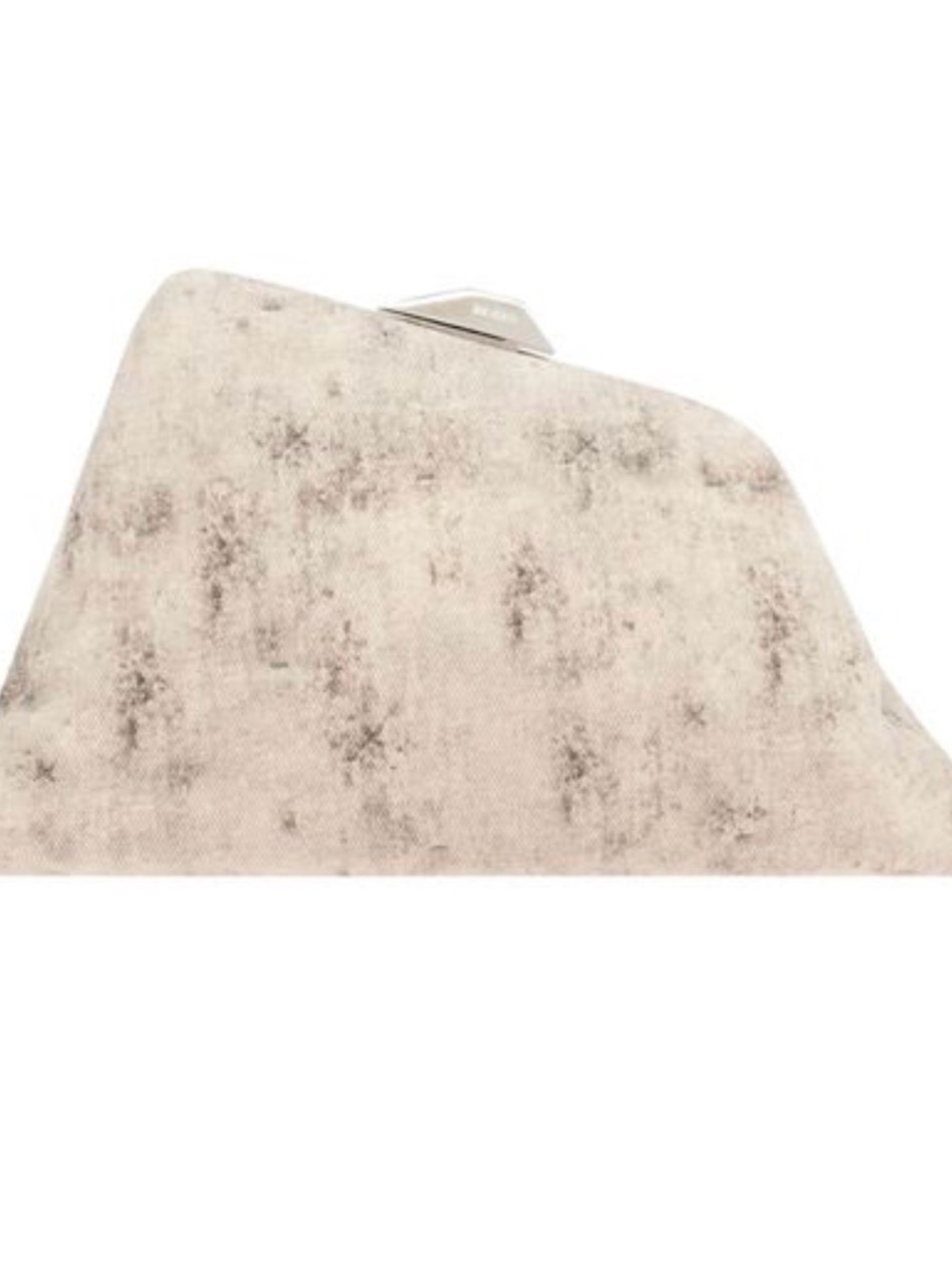 The Attico Cream and Gray Marble-Effect Clutch $1700
